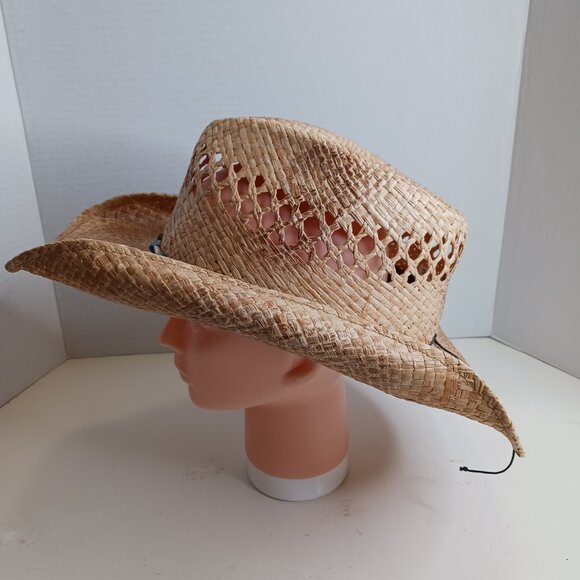 Charlie 1 Horse Women\'s Raffia Distressed Straw Cowgirl Hat